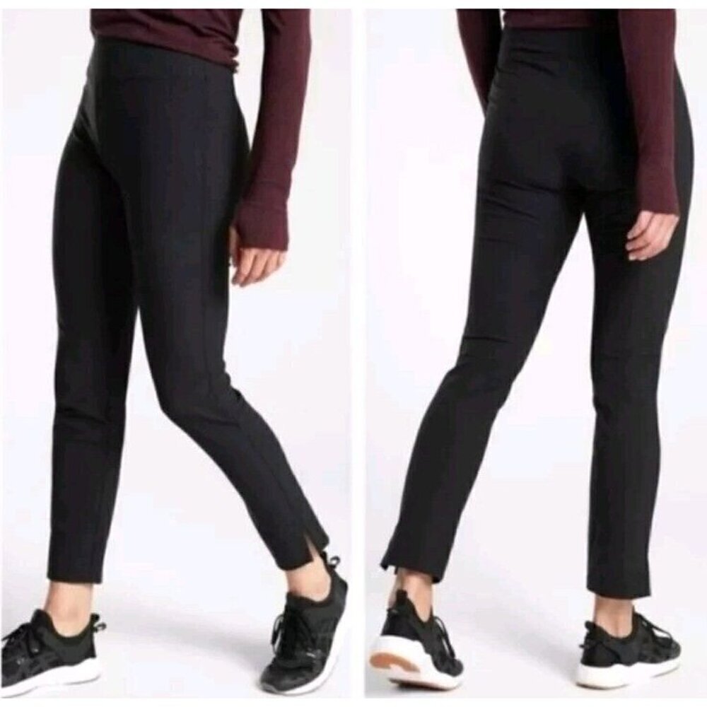 Athleta Wander Stash Skinny Pants Black Women’s Size 0 High Rise Athleisure
